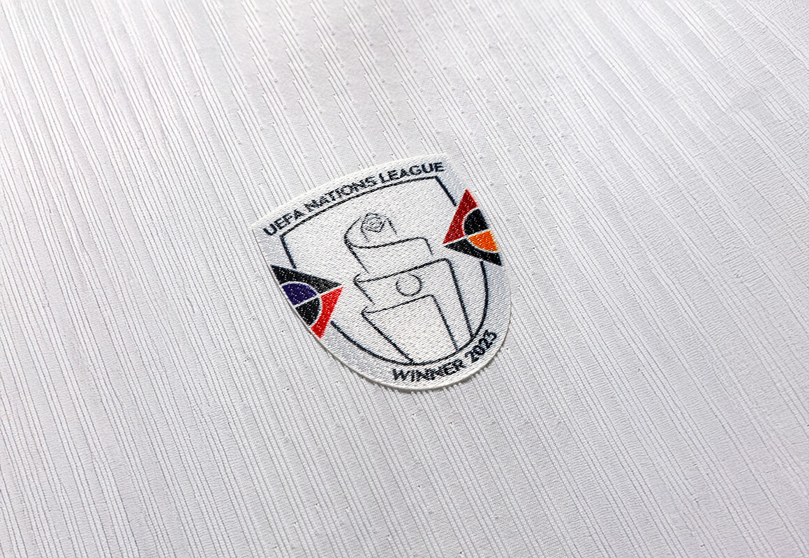 Image showing a UEFA Nations League badge in detail